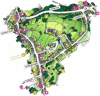 Walk 1 Map - St Agnes Village Trail